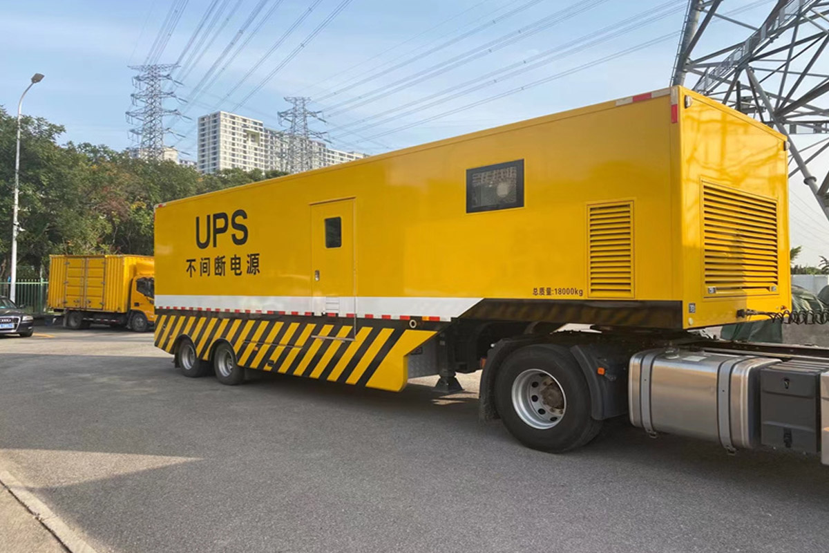 景东发电机租赁施工现场